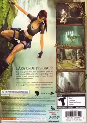 Tomb Raider Legend (USA) box cover back